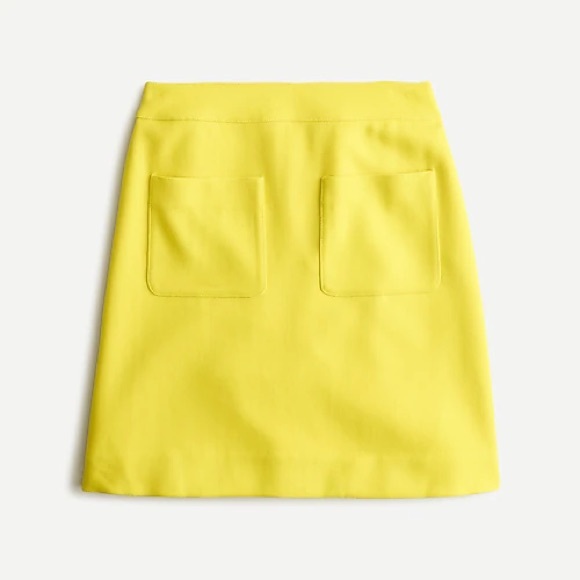 NWT J.Crew mini skirt in double-serge wool skirt. - Picture 3 of 12